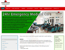 Tablet Screenshot of ghanacanadamedicalcentre.com